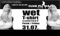WET T-Shirt u Plavoj - bez grudnjaka do vrijedne nagrade